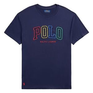 Polo Ralph Lauren Mens Navy Blue Embroidered Logo T-Shirt 3XB Big and Tall